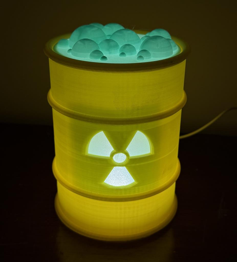 Lámpara de Desechos Tóxicos - Resplandor Radiactivo Extraño