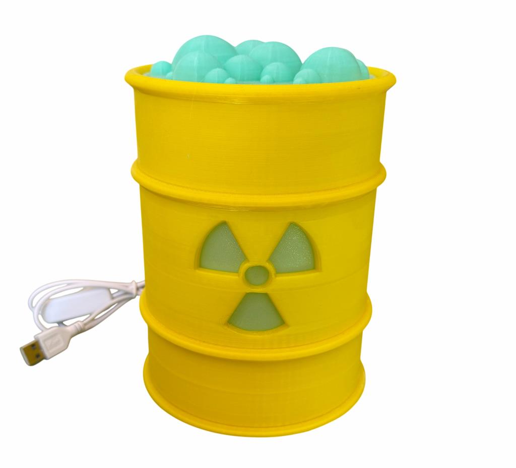 Lámpara de Desechos Tóxicos - Resplandor Radiactivo Extraño