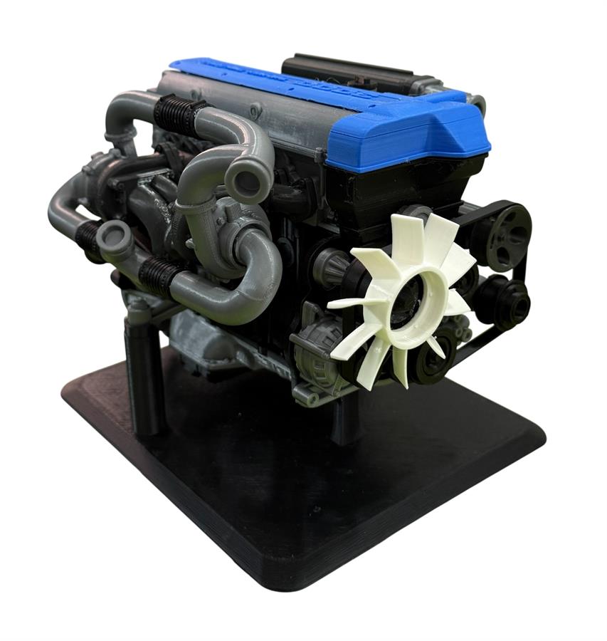 Homenaje al legendario motor 2JZ ESCALA 1:6
