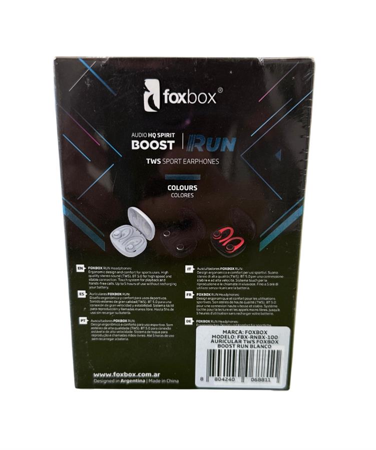 AURICULARES FOXBOX RUN INALAMBRICOS (NADAR)