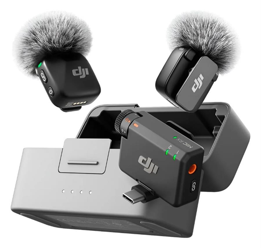 Microfono DJI Mic Mini (2 TX + 1 RX + Charging Case)