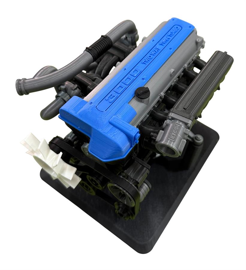 Homenaje al legendario motor 2JZ ESCALA 1:6